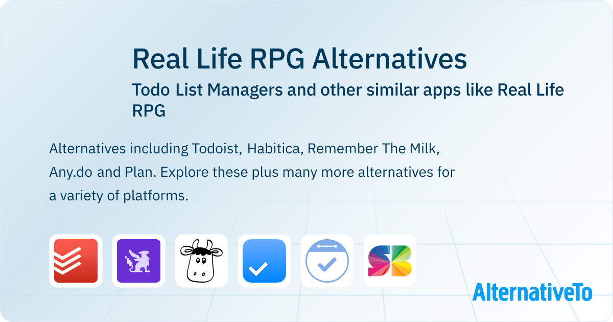 Real Life Rppg Real Life RPG Alternatives: Top 12 Todo List Managers & Similar Games ...