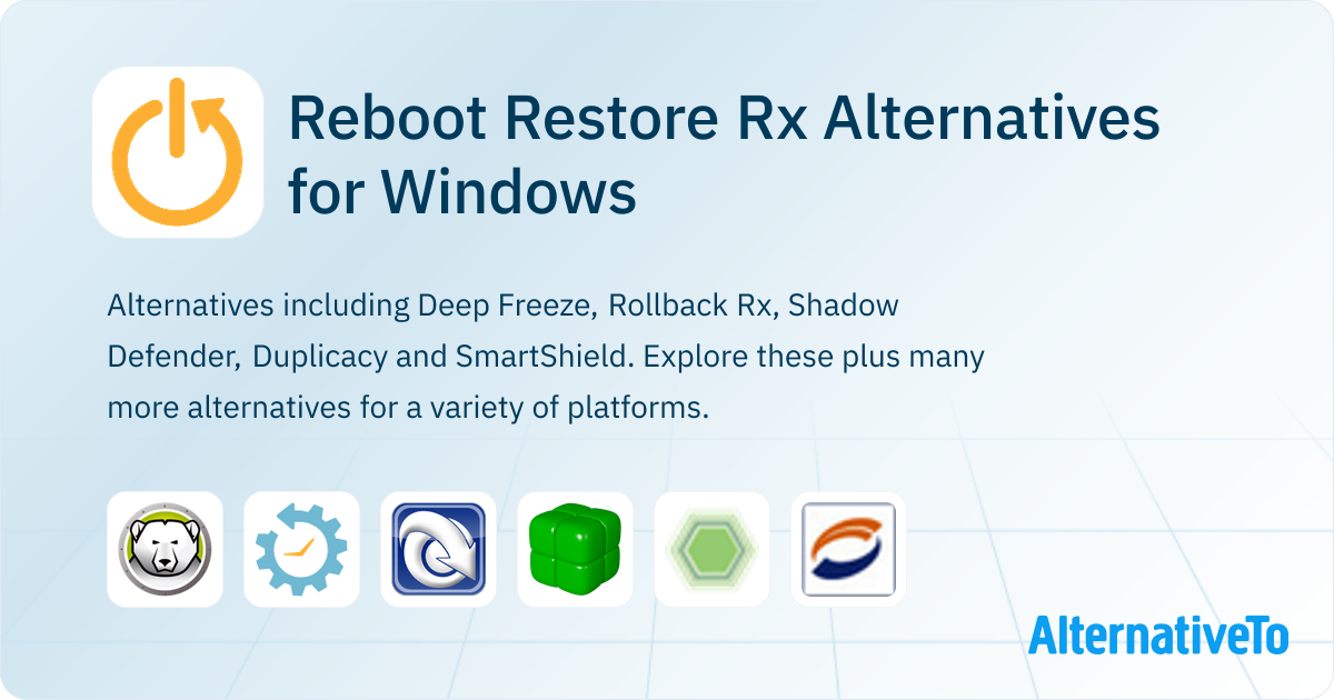 Reboot Restore Rx Alternatives for Windows: Top 14 System Restore Tools ...