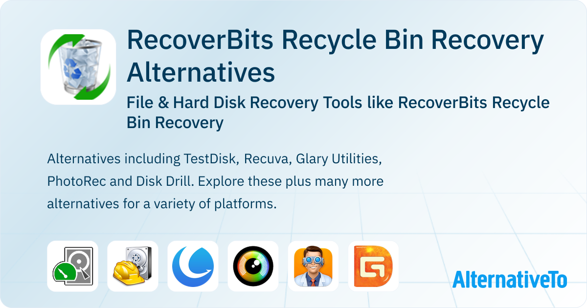 RecoverBits Recycle Bin Recovery Alternatives: Top 12 File Recovery ...