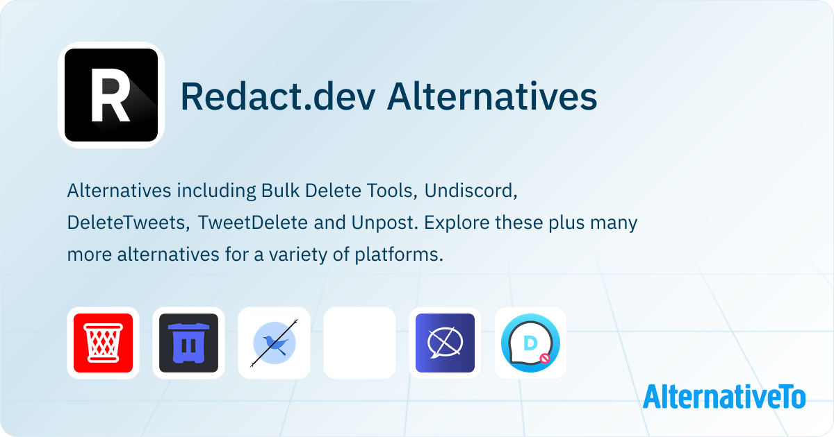 Redact Dev Button Redact.dev Alternatives - Explore Similar Apps | AlternativeTo