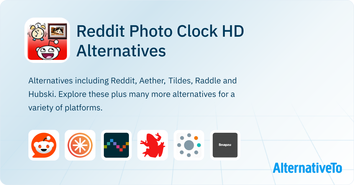 Reddit Photo Clock HD Alternatives - Explore Similar Apps | AlternativeTo