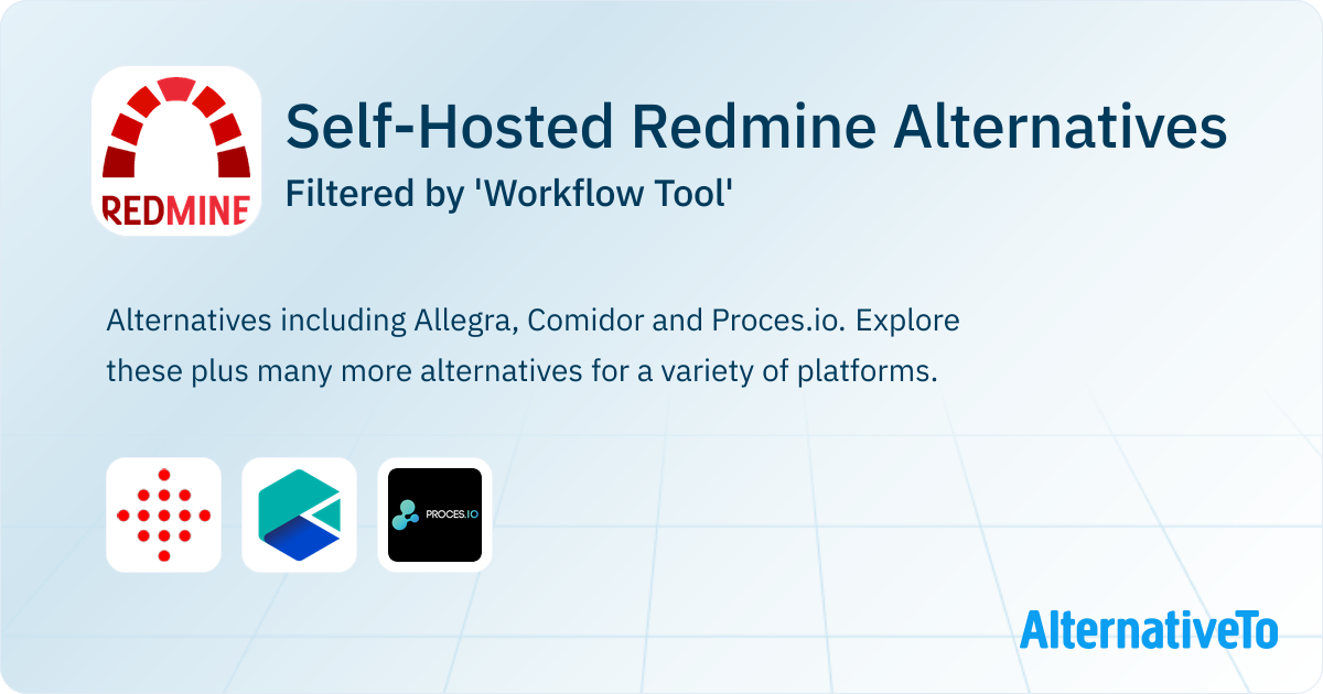 Self-Hosted Redmine Alternatives filtered by 'Workflow Tool ...