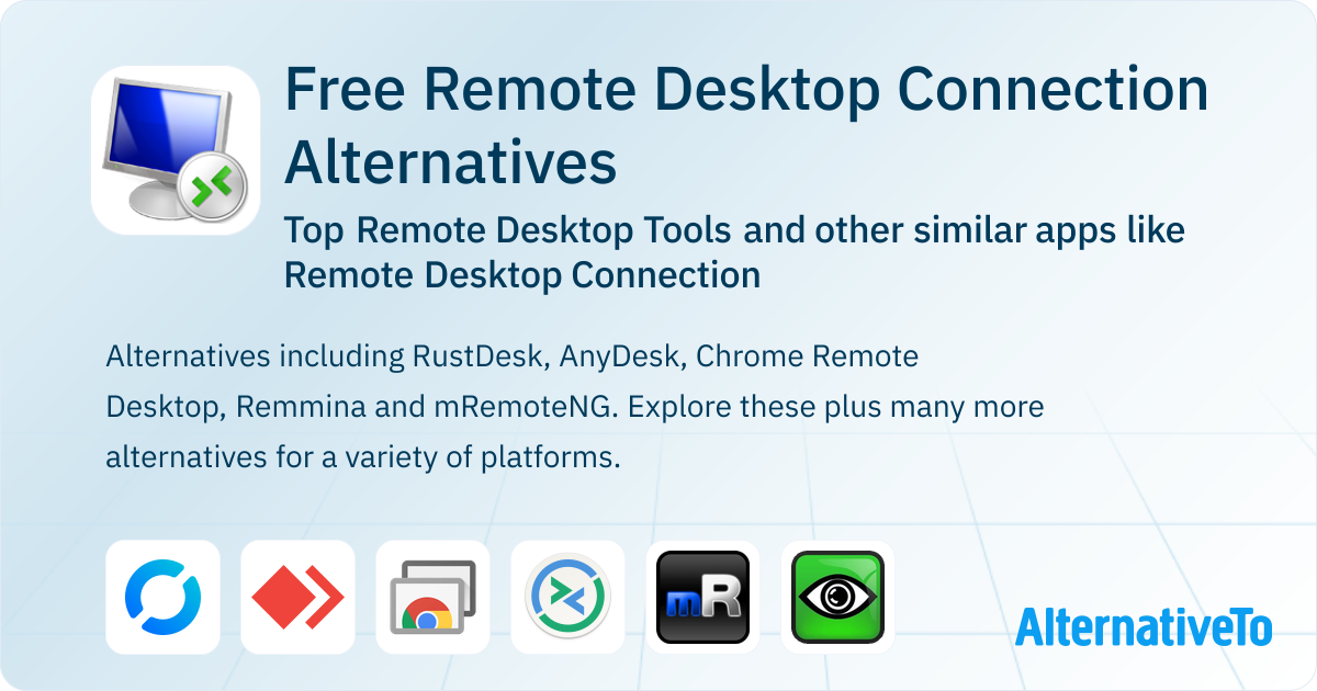 Free Remote Desktop Connection Alternatives: Top 12 Remote Desktop ...