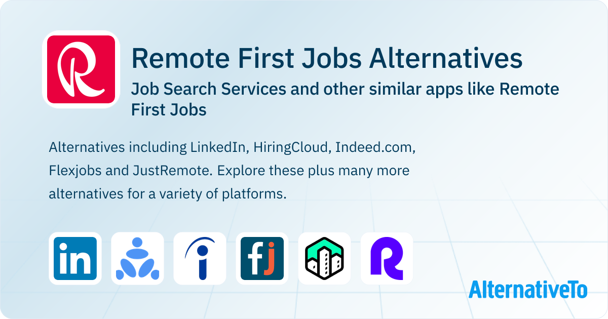 Remote First Jobs Alternatives: Top 23 Job Search Services & Similar ...