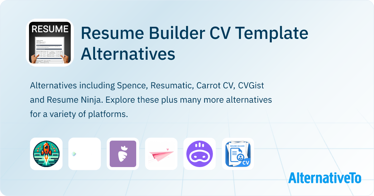 Resume Builder CV Template Alternatives and Similar Apps | AlternativeTo