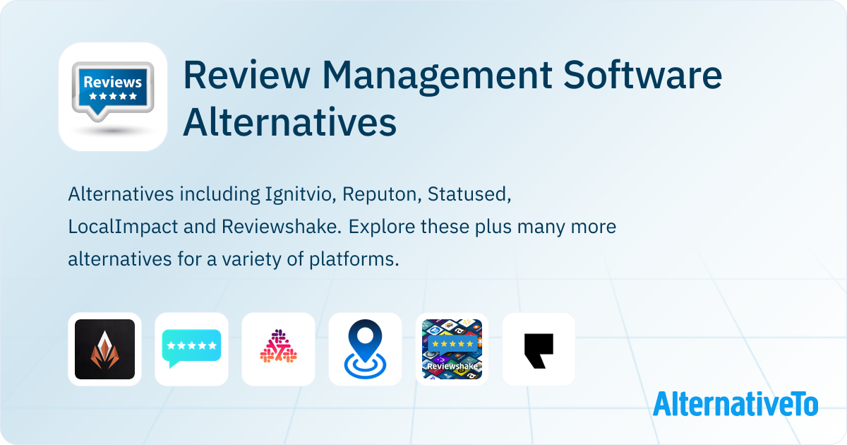 Review Management Software Alternatives - Explore Similar Sites & Apps ...