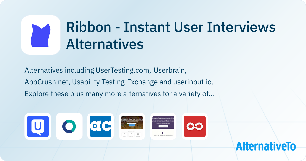 Ribbon - Instant User Interviews Alternatives - Explore Similar Sites ...