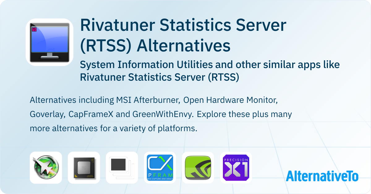 Rivatuner Statistics Server (RTSS) Alternatives: Top 19 System ...