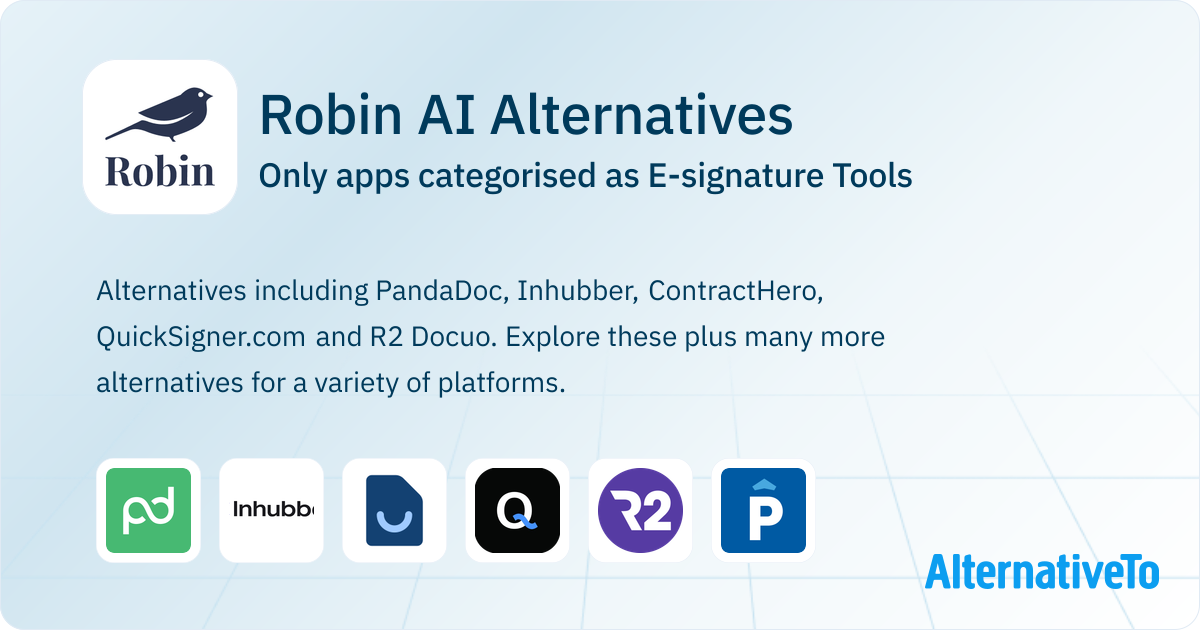 Robin AI Alternatives: Top 5 E-signature Tools | AlternativeTo