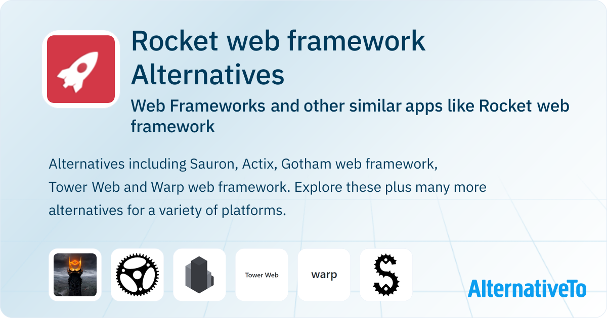 Rocket web framework Alternatives: Top 6 Web Frameworks & Similar Apps ...