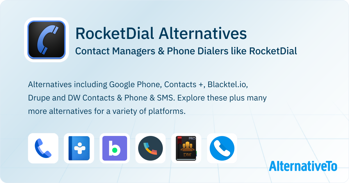 Direction Rocketdial RocketDial Alternatives: Top 7 Contact Managers | AlternativeTo