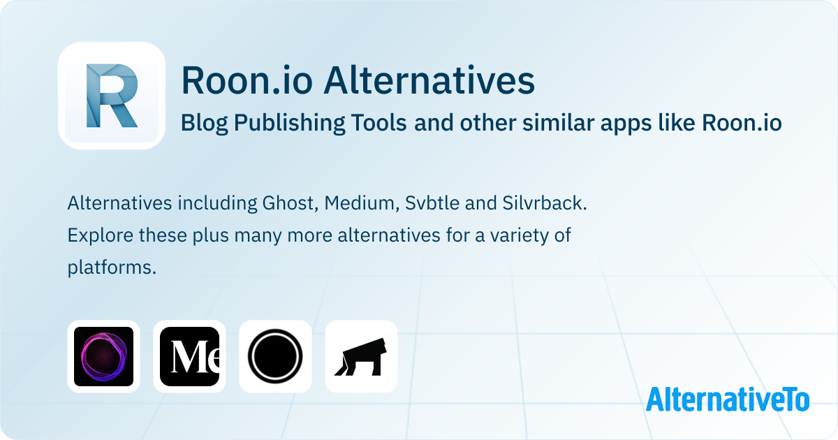 Roon.io Alternatives: Top 4 Blog Publishing Tools & Similar Apps ...