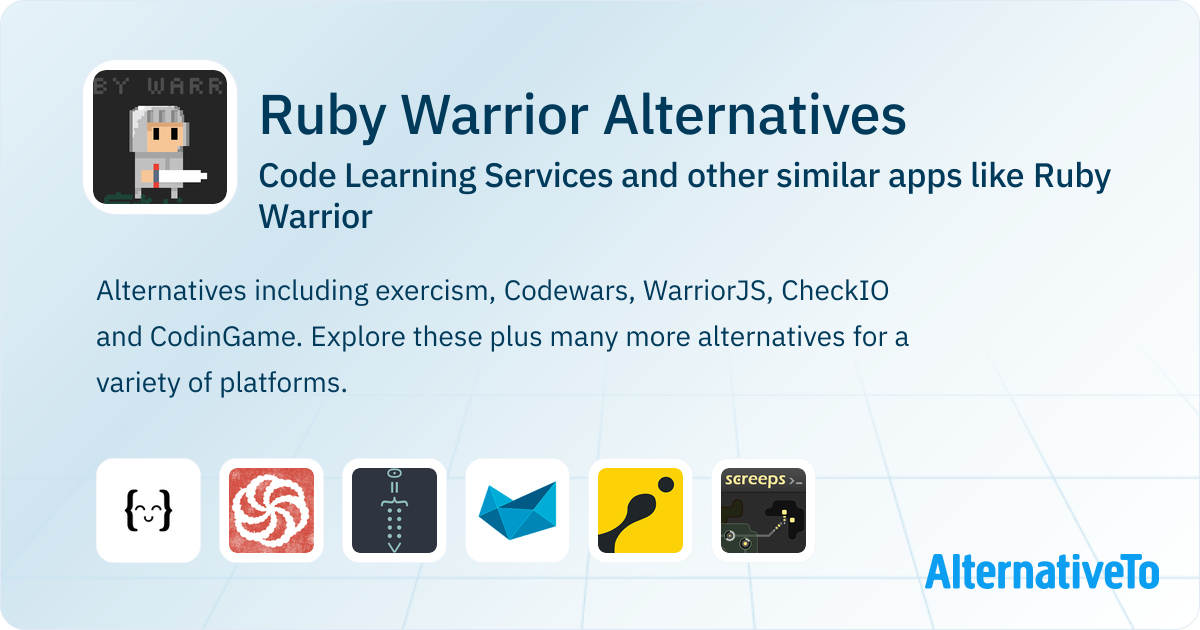 Ruby Warrior Alternatives: Top 15 Code Learning Services & Similar ...