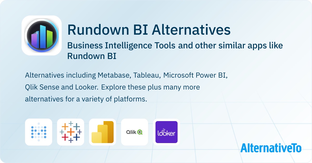 Rundown BI Competitors: Top 5 Alternative Business Intelligence Tools ...