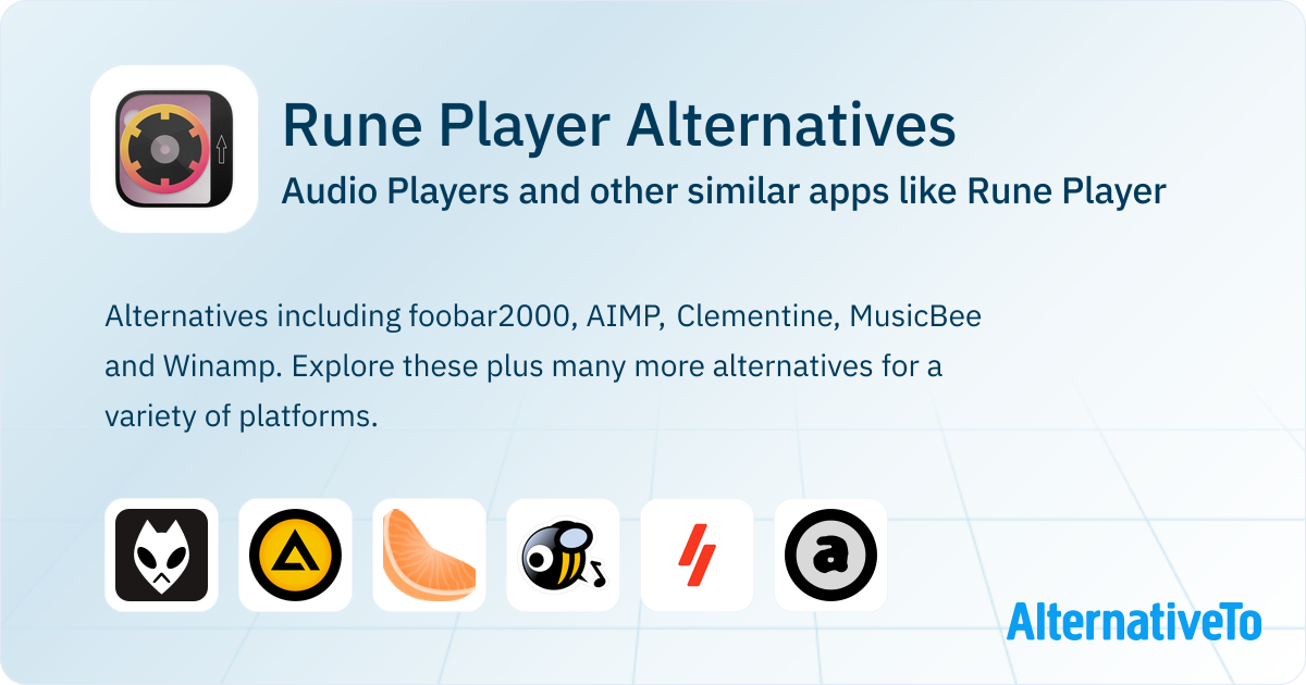 Windows Rune Player Rune Player Alternatives: Top 12 Audio Players & Similar Apps ...