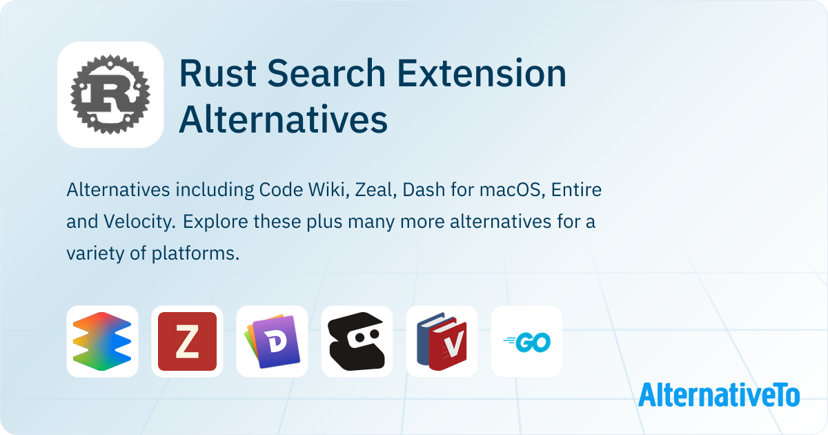 Rust Search Extension Alternatives - Explore Similar Apps & Services ...