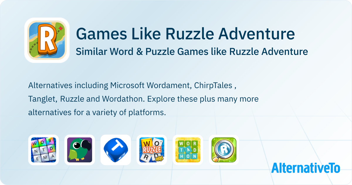 Games Like Ruzzle Adventure: Similar Word & Puzzle Games | AlternativeTo