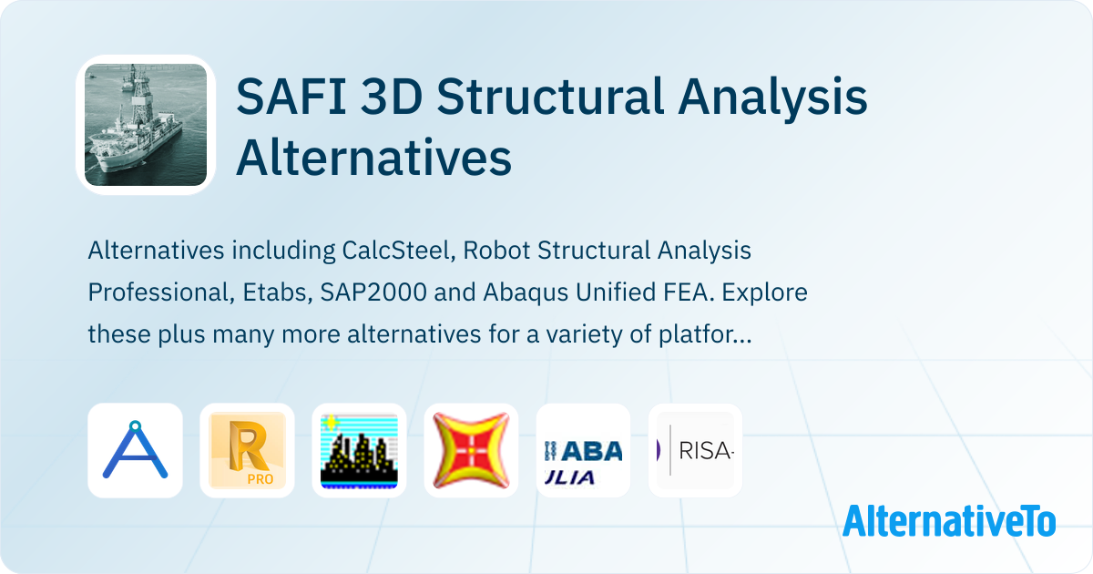SAFI 3D Structural Analysis Alternatives - Explore Similar Software ...