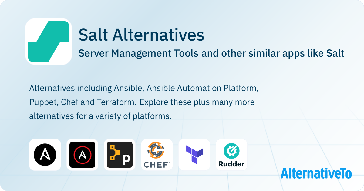 Salt Alternatives: Top 12 Server Management Tools & Similar Apps ...