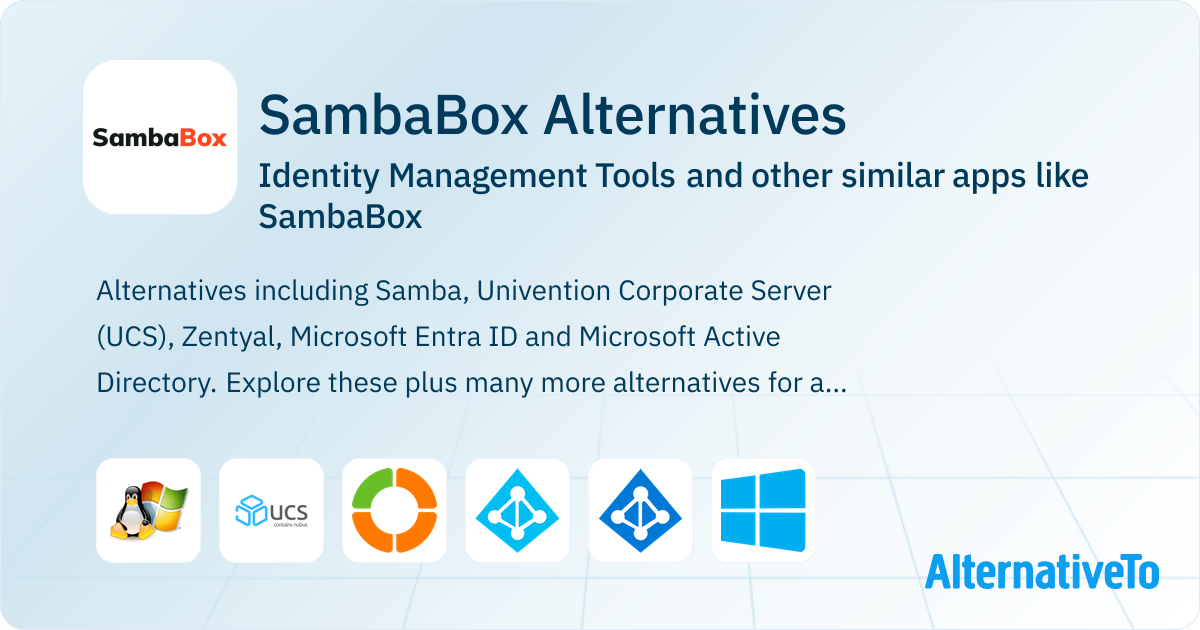 SambaBox Alternatives: Top 17 Identity Management Tools & Similar Apps ...