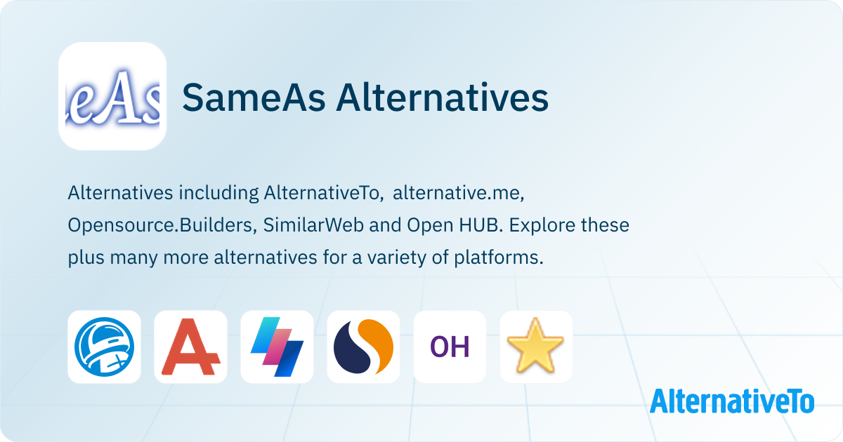 Sameas Array Website Example SameAs Alternatives - Explore Similar Sites & Apps | AlternativeTo