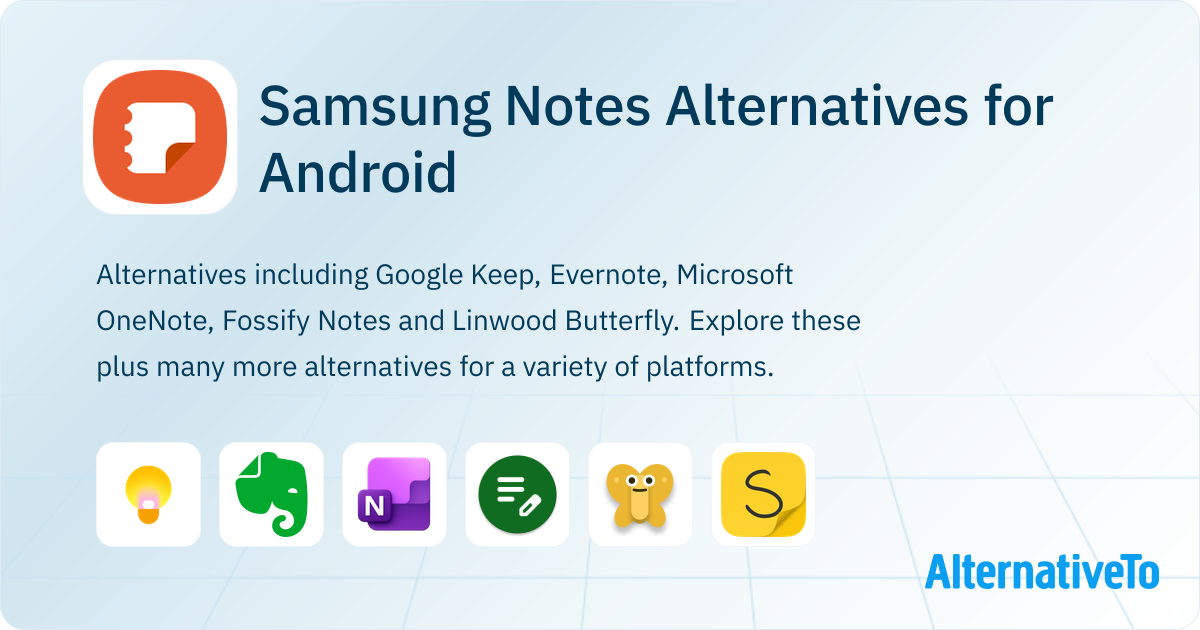 Samsung Notes Alternative Samsung Notes Alternatives for Android: Top 12 Note-taking Tools ...