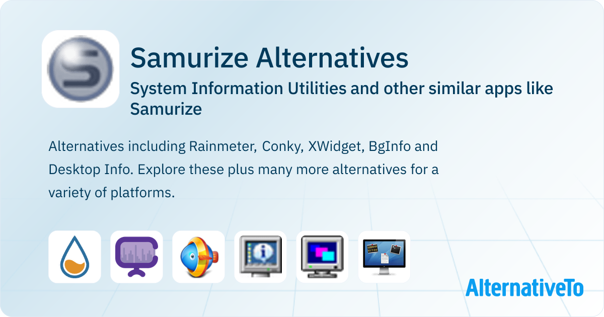 Raspberry Samurize Samurize Alternatives: Top 14 System Information Utilities & Similar ...
