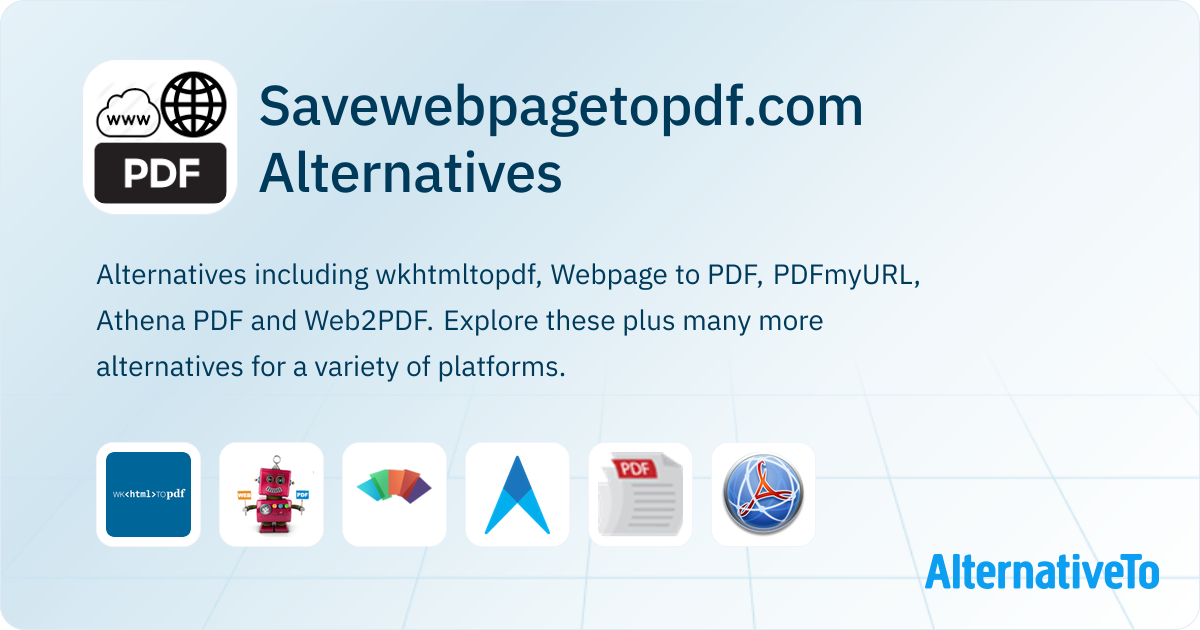 Savewebpagetopdf.com Alternatives - Explore Similar Sites & Apps ...