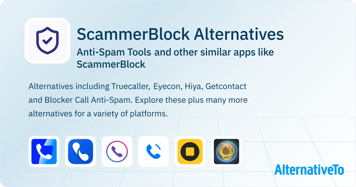 ScammerBlock Alternatives: Top 10 Anti-Spam Tools & Similar Websites ...