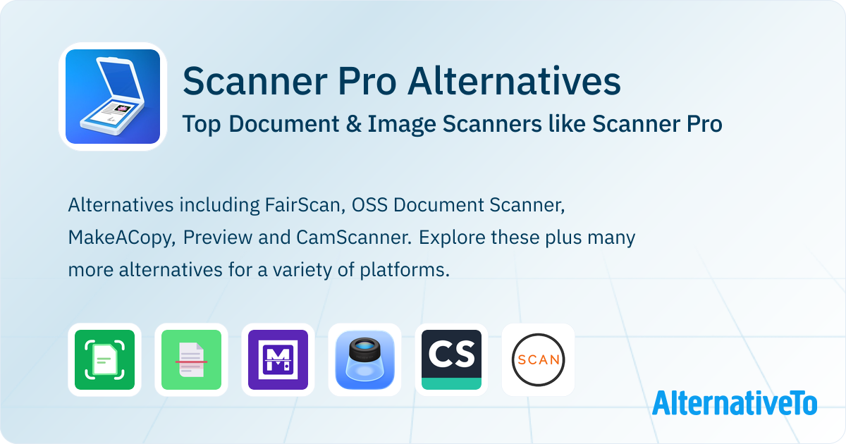 Great Scanner Pro Alternatives: Top Document & Image Scanners in 2026 ...