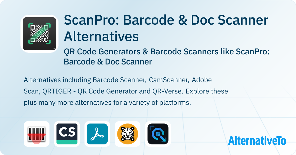 ScanPro: Barcode & Doc Scanner Alternatives and Similar Apps ...