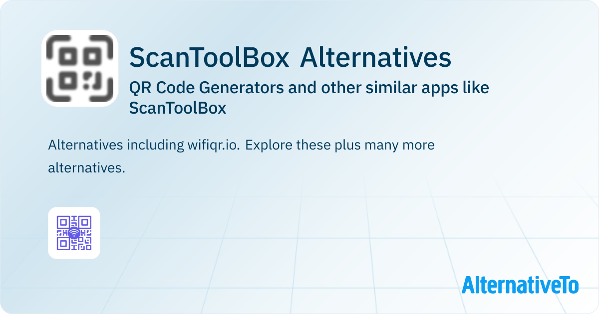 ScanToolBox Alternatives: Top 1 QR Code Generators & Similar Websites ...