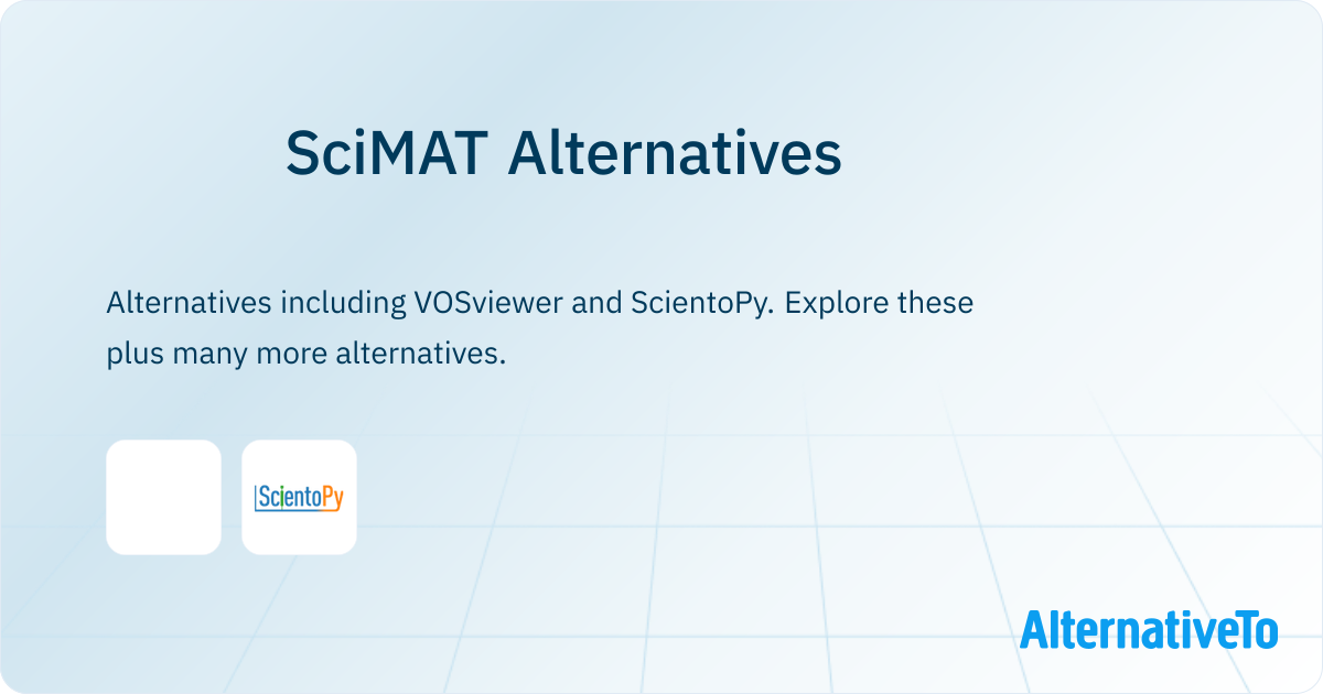Scimat Software SciMAT Alternatives - Explore Similar Software | AlternativeTo