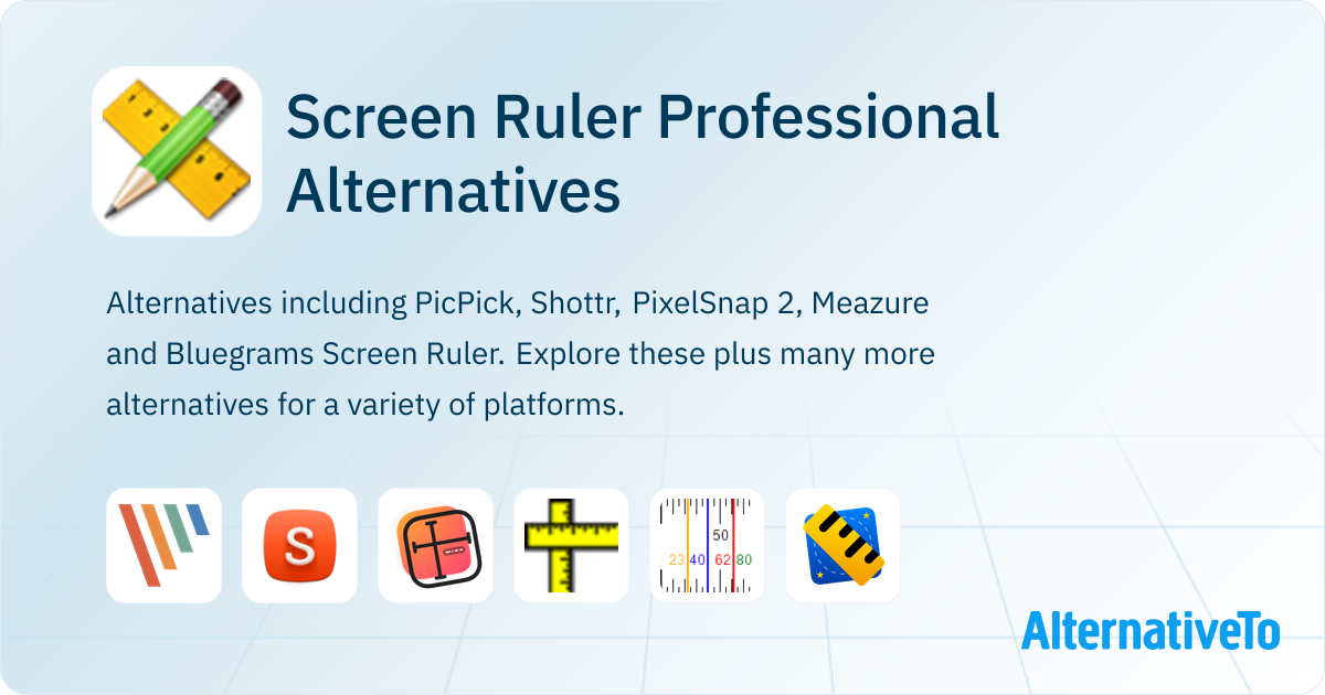 Screew Ruler Screen Ruler Professional Alternatives - Explore Similar Software ...