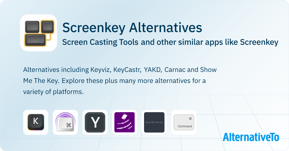 Screenkey Alternatives: Top 20 Screen Casting Tools & Similar Apps ...