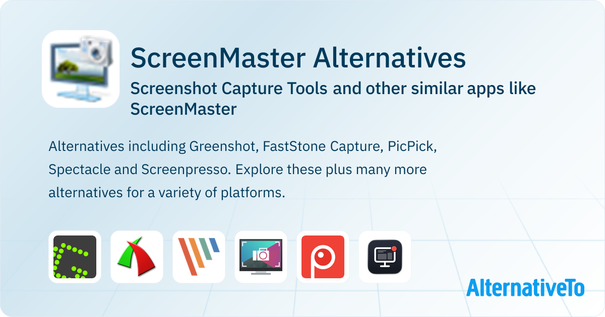 Screenmaster ScreenMaster Alternatives: Top 16 Screenshot Capture Tools & Similar ...