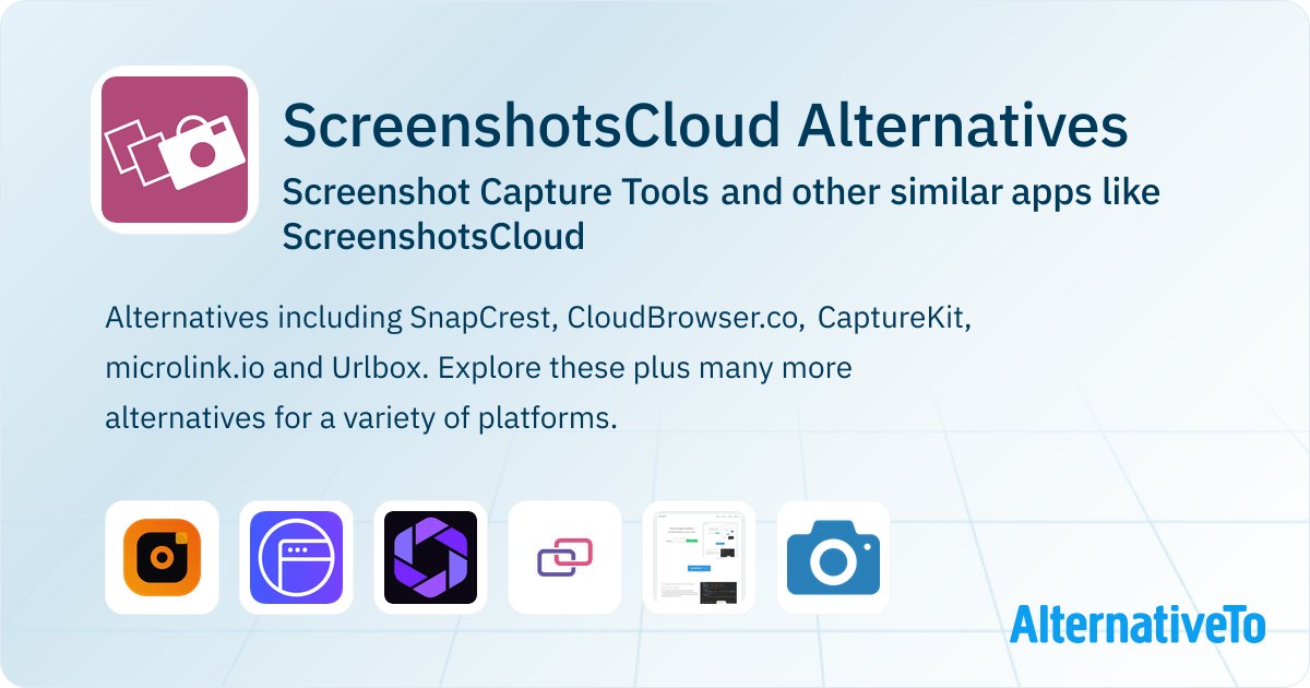 ScreenshotsCloud Alternatives: Top 24 Screenshot Capture Tools ...