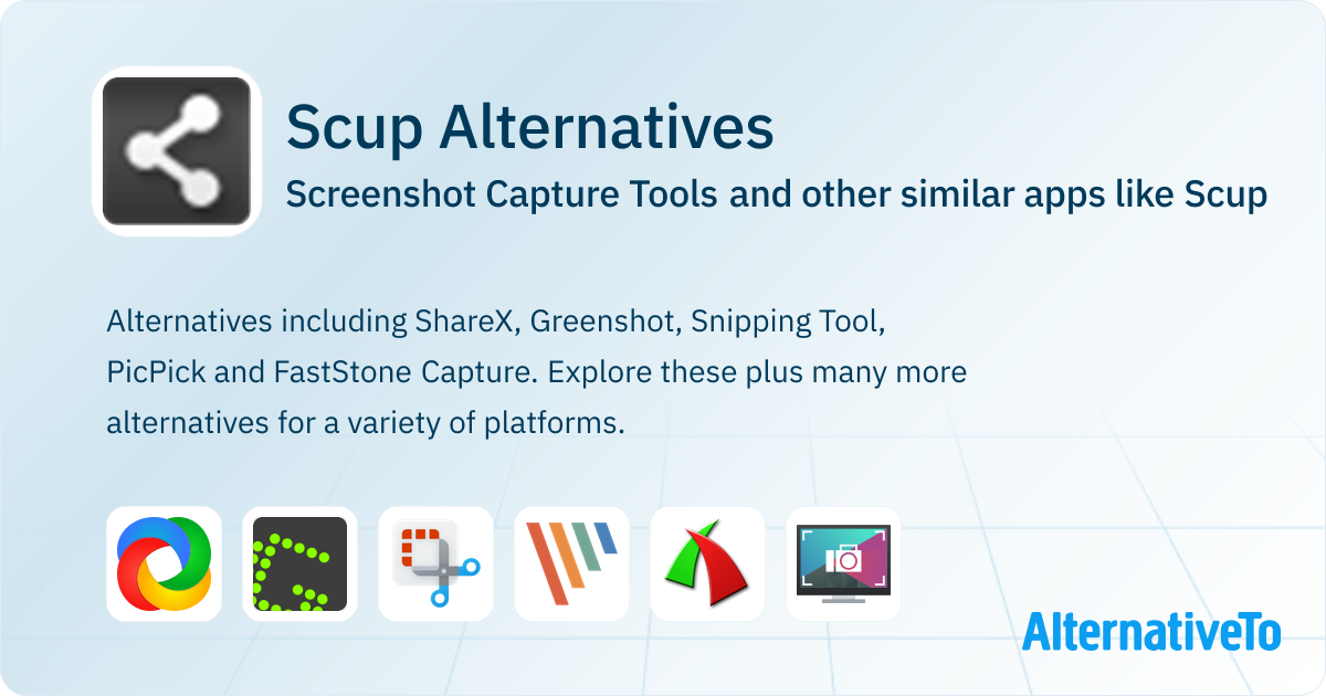 Scup Alternatives: Top 12 Screenshot Capture Tools & Similar Apps ...