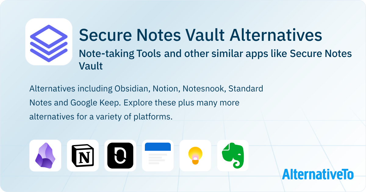 Secure Notes Vault Alternatives: Top 12 Note-taking Tools & Similar ...