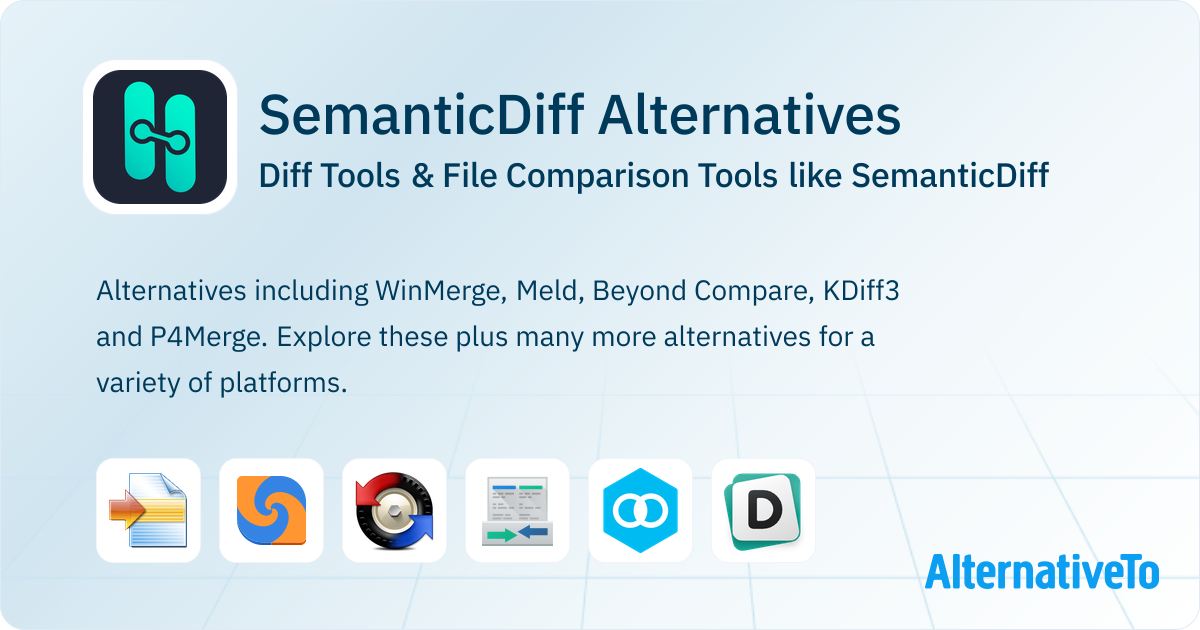 SemanticDiff Alternatives: Top 12 Diff Tools | AlternativeTo