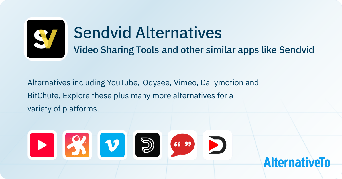 Sendvid Alternatives: Top 12 Video Sharing Tools & Similar Apps ...