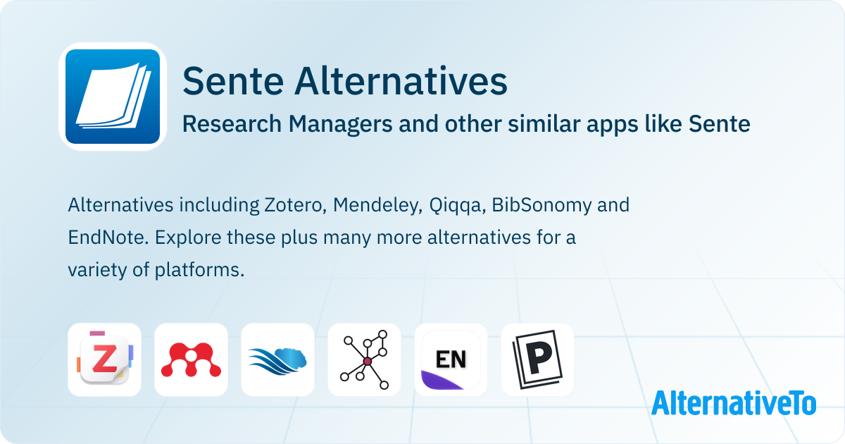 Sente Alternatives: Top 21 Research Managers & Similar Apps | AlternativeTo