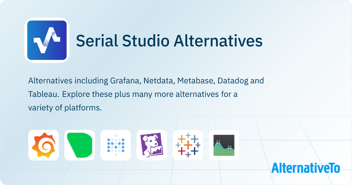 Serial Studio Alternatives - Explore Similar Software | AlternativeTo