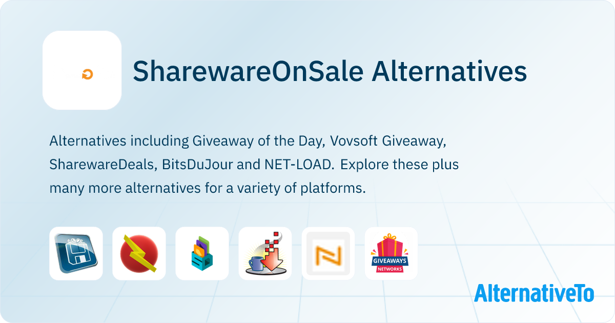 SharewareOnSale Alternatives - Explore Similar Sites & Apps | AlternativeTo