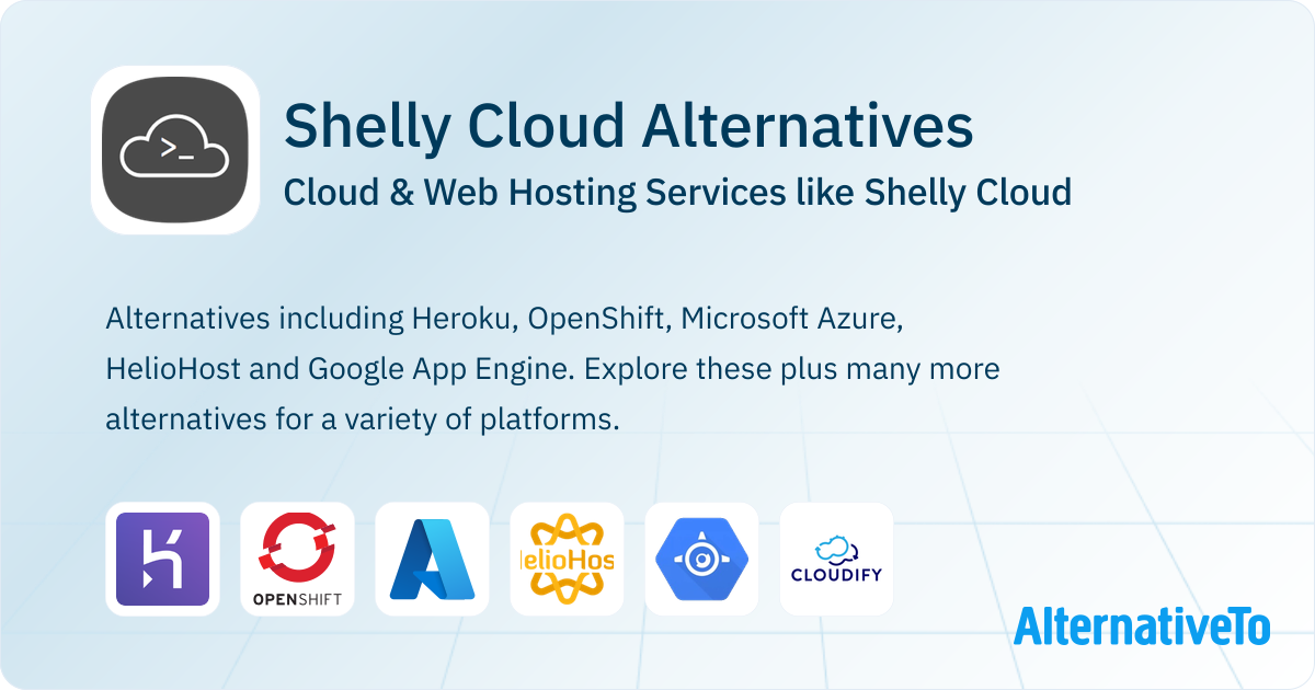Shelly Cloud Alternatives: Top 16 Cloud Hosting Services | AlternativeTo