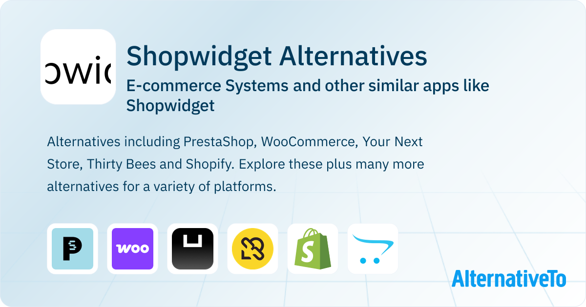 Wikets Shopwidget Alternatives: Top 12 E-commerce Systems & Similar Apps ...