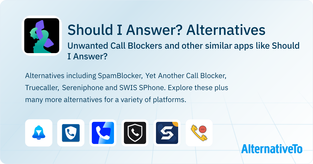 Should I Answer? Alternatives: Top 12 Unwanted Call Blockers & Similar ...