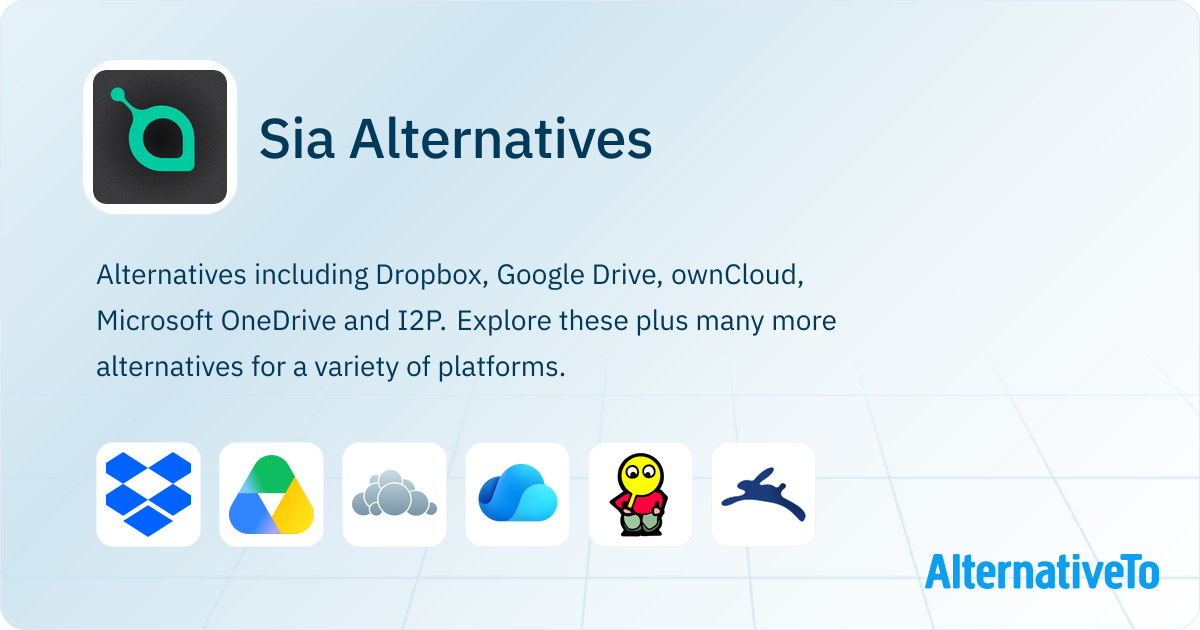 Sia Alternatives - Explore Similar Sites & Apps | AlternativeTo