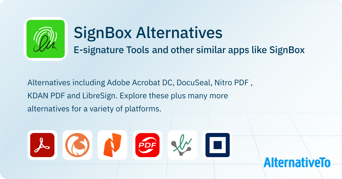 Sign Box Pdf SignBox Alternatives: Top 12 E-signature Tools & Similar Apps ...