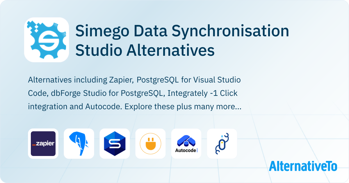 Simego Data Synchronisation Studio Alternatives - Explore Similar ...
